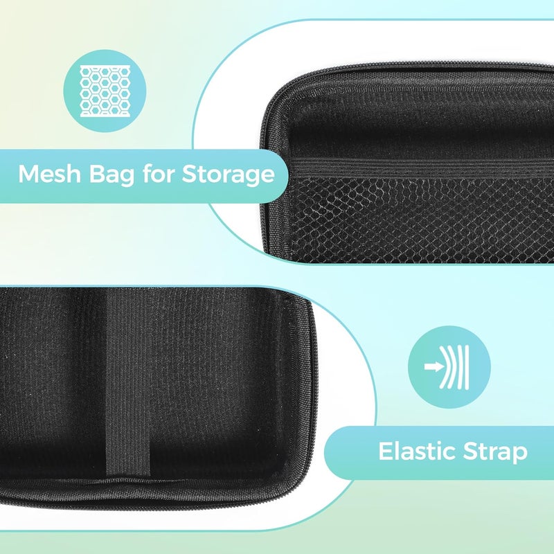 Nelko Genuine Case Compatible P21 Label Maker, Compatible with Most Mini Label Printers, Holder for Labeler Makers Printer & Labeling Tapes, Box with Mesh Pocket for Batteries Accessories (Case Only) - Image 4